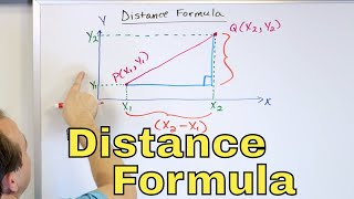 01 - The Distance Formula, Pythagorean Theorem & Midpoint Formula - Part 1 (Calculate Distance)