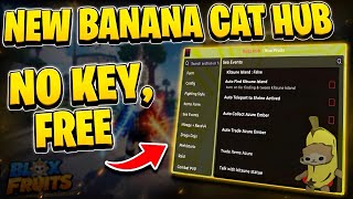 [NO KEY] BLOX FRUITS SCRIPT | NEW BANANA CAT HUB | AUTO FARM , HOP SERVER, RACE V4 + Delta Executor
