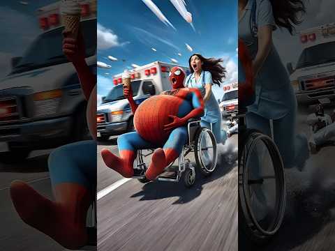 The nurse pushed Spider-Man quickly #avengers #sirenheadhulk #ironman #spiderman #shorts