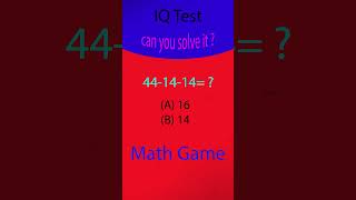 IQ Test Maths Game part 21 #hardmath #mathchallenge #mathematics