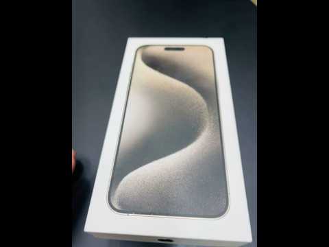 Iphone 15promax Natural titanium first look ♥️