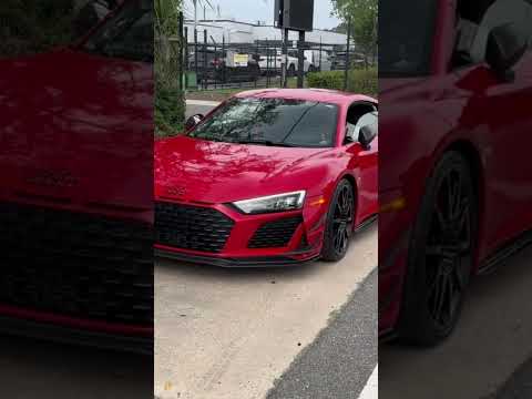 2023 AUDI R8 GT in Tango Red delivery