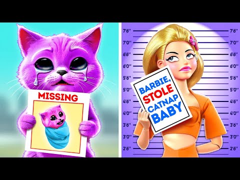 WHO Stole Catnap Baby? *Giant Game of Clue How To Escape From Barbie Jail*