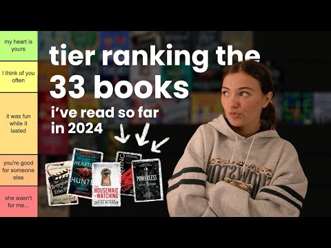 Tier ranking all of the books i've read this year so far | worst to best reads of 2024