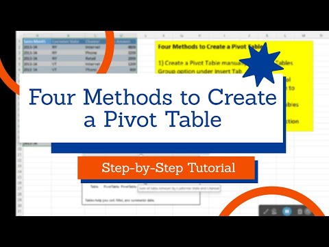 How to Create a Pivot Table: Four Methods Step-by-Step Tutorial