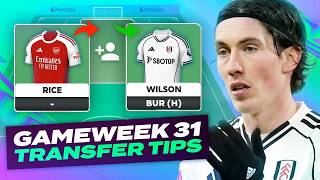 BEST PLAYERS TO BUY/SELL 🔥 FPL TRANSFER TIPS GAMEWEEK 31 | Fantasy Premier League Tips 2025/26