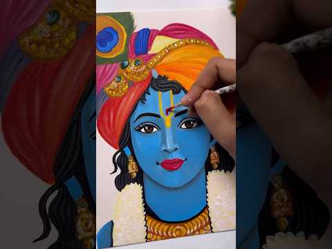 Shree krishna Tilak painting 💗#krishna #painting #viralvideo