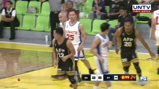 Libre drives a flashy move to the basket