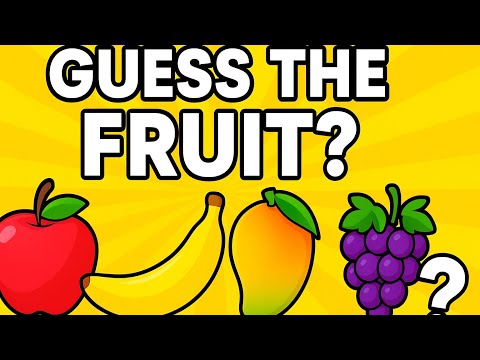 Guess the Fruit Quiz for Kids 🍎🍌 | Learn Fruit Names & Colors