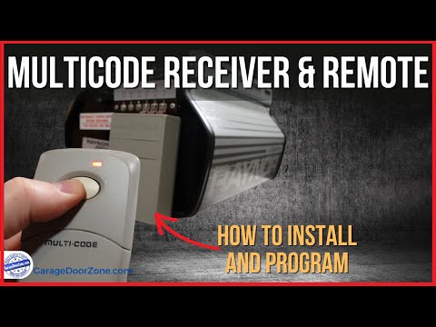 MultiCode Radio Receiver & Remote - Install replacement garage door opener receiver and remote