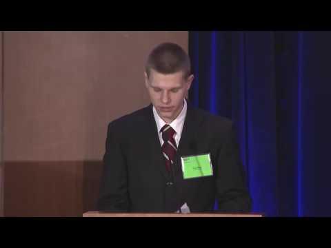 Tyler King, Recipient of the Viche Phuong Award  at Roca's Annual Breakfast
