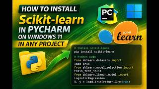 How to install Scikit-learn in Pycharm Unified Product in Windows 11  #pycharm #datascience