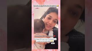 Sanam Jung with her daughter #sanamjung #_iqroskii_ #pakistaniactress #motherdaughter #shorts