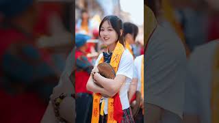beauty潮汕美女，潮汕打镲美少女，可爱！#teochew #潮汕 #美女#潮汕女孩#潮汕营标旗