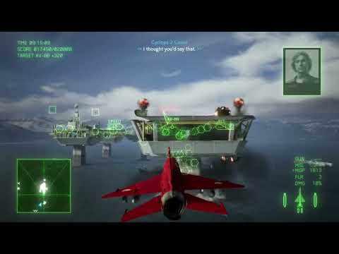 Lucky platform run (Ace Combat 7, mission 11)