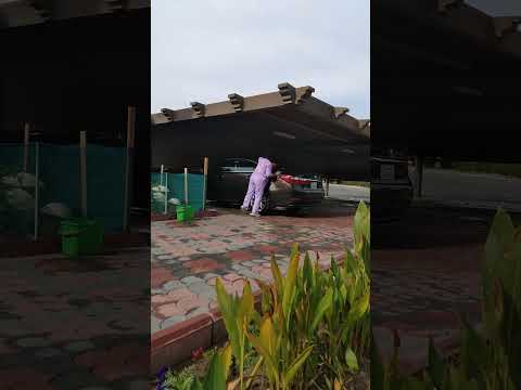 Washing the car of my Madam this morning/ofwlife in Kuwait