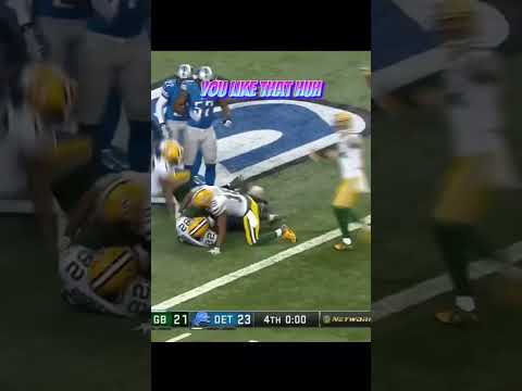 Aaron Rodgers to Brett Farve