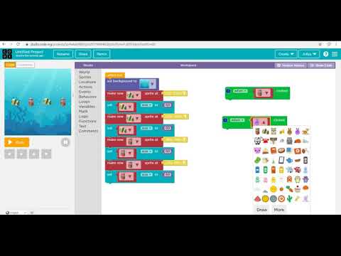 Learn to code and make  Sink and Float effect in code.org - in tamil - coding for kids