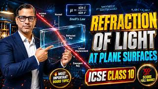 Refraction Of Light At Plane Surfaces | ICSE Physics | ICSE Class 10 | @sirtarunrupani | STaR ICSE​