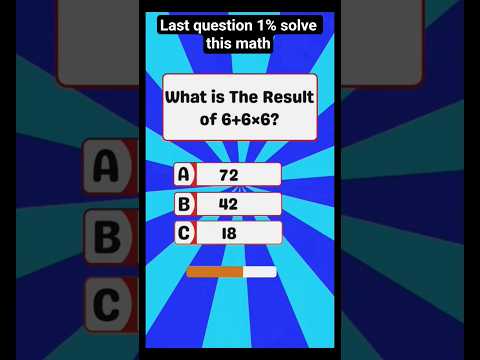 Only Geniuses Can Answer This Math Question!#mathquiz #mathchallenge #shorts #viral vi