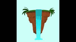 Waterfall created from Art with Flow tutorial