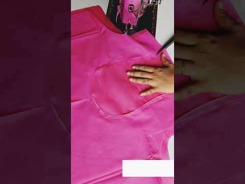 బ్లౌజ్ బ్యాక్ నెక్ డిజైన్ స్టిచ్చింగ్ || blouse back neck design stitching #trending #viral #shorts