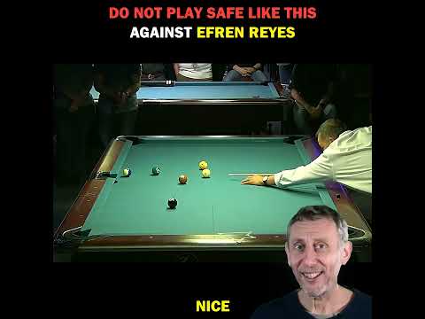 Do Not PLAY SAFE like this Against EFREN REYES