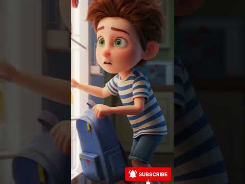 Why Max Put His Backpack in the Fridge | Magical Kids Animation Short  #kidsshorts #cartoon #disney