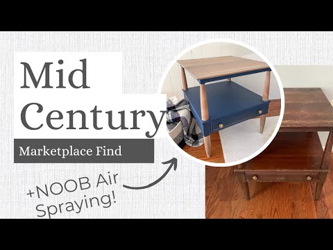 Amazing Mid Century Modern! // Before and After // Marketplace Find // Furniture Flip
