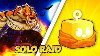 SOLO BUDDHA RAID USING TIGER FRUIT 🐯#bloxfurit #roblox 
