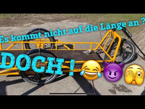 Bau Fahrradwohnwagen / TinyCamper Startschuss ! Aus „Carla Cargo“ wird „Carla Cargo Jumbo“ ! 😰🫣🙉