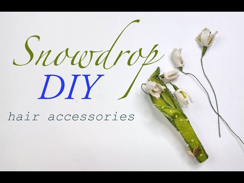 Crafting Couture: Make Your Perfect Snowdrop Hair Accessory#diyhandmade