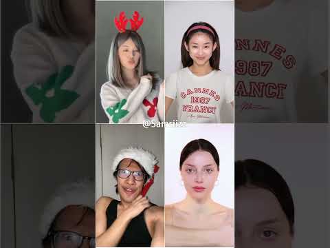 Christmas trends part-02 ✨ #christmas #transition #makeup #viral #douyin #korean #glow #beauty