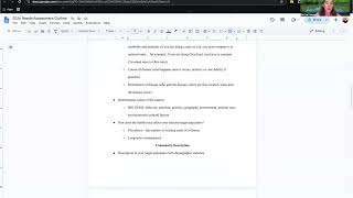 Community Needs Assessment Overview