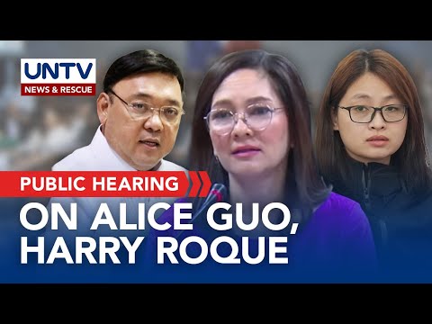 Sen. Hontiveros leads discussion on issues surrounding Alice Guo and Harry Roque