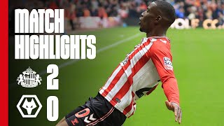 Nordi Mukiele Scores First Goal | Sunderland AFC 2 - 0 Wolves | Premier League Highlights