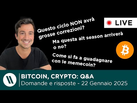 BITCOIN, CRYPTO: DOMANDE e RISPOSTE - Memecoin, alt season annullata? Questo ciclo è diverso?