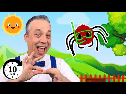 Itsy Bitsy Spider and MORE! | Mr. Evan V's Top Kids Songs and Nursery Rhymes
