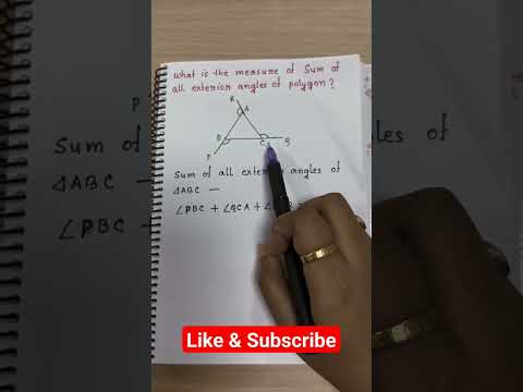 Exterior Angle Sum || Geometry #mathematics #viral #matholympiadquestion #youtubeshorts