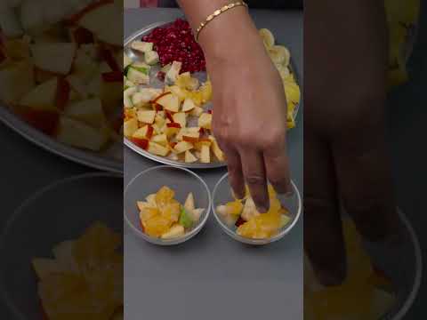Fruit salad with ice cream | #shortsfeed #shorts #reels #asmr #asmrsounds #asmreating