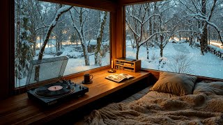 Cozy Winter Study Jazz ❄️ Smooth Piano & Saxophone Jazz Music for Focus, Work, and Relaxation