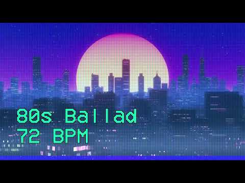 80s ballad Beat 72 BPM