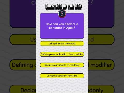 #Salesforce #Apex Q&A