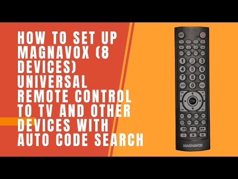 How to set up Magnavox (8 Devices) Universal Remote control to TV with Auto Code Search