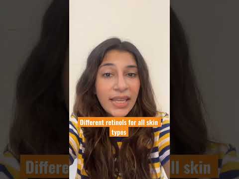 Different retinols based on your skin type #skincare #antiacne #retinol #skincareproblems