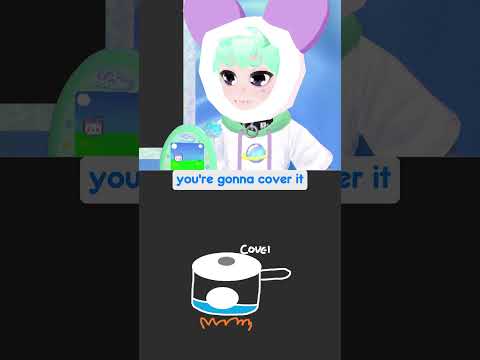How to cook a perfect soft-boiled egg for ramen #vtuber #tutorial