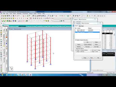 Day 6  STAAD Pro Tutorials   Design of RCC Multistorey Building Part 1