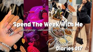 VLOG | spend the week with me | new nails, girls night, thanksgiving & more | Riya Royale