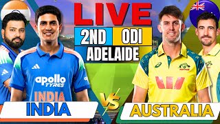 🔴LIVE: India vs Australia 2nd ODI 2025 | IND vs AUS Match Today | Live Score & Commentary 2nd inning