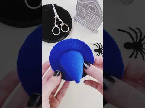 Halloween DIY Withch hat,pincushion for sewing #handmadehalloween